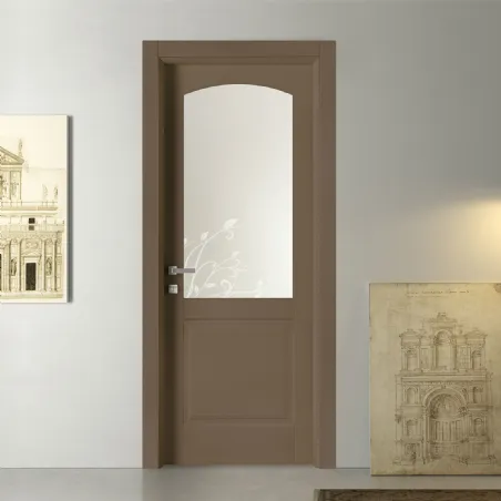 Porte Da Interno Classiche Con Vetro.Pantografate